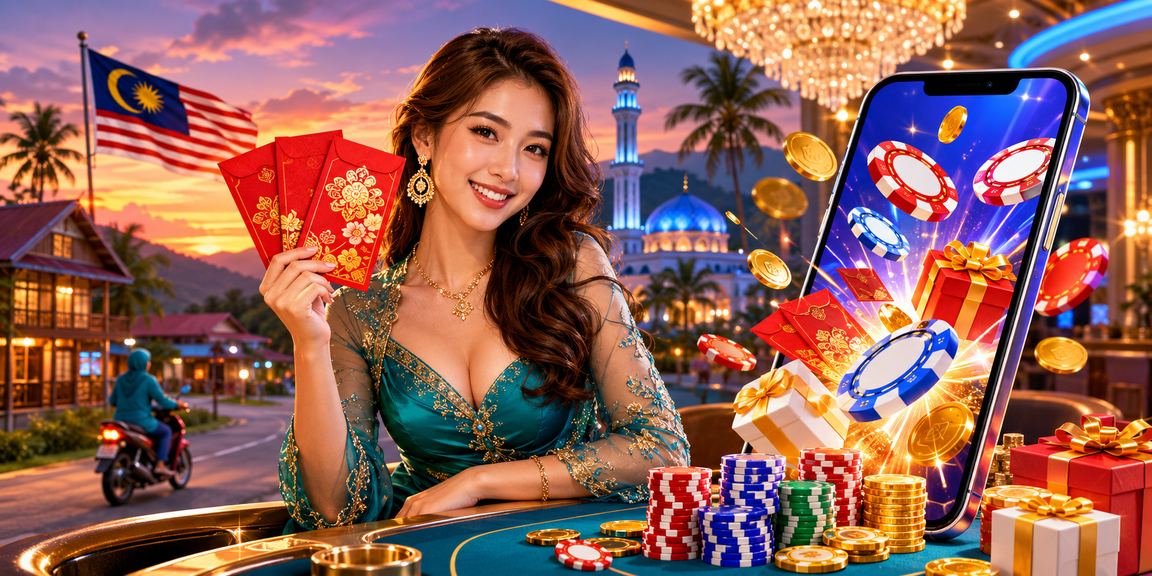 Sampul merah gaya Melayu untuk bonus pertaruhan Malaysia