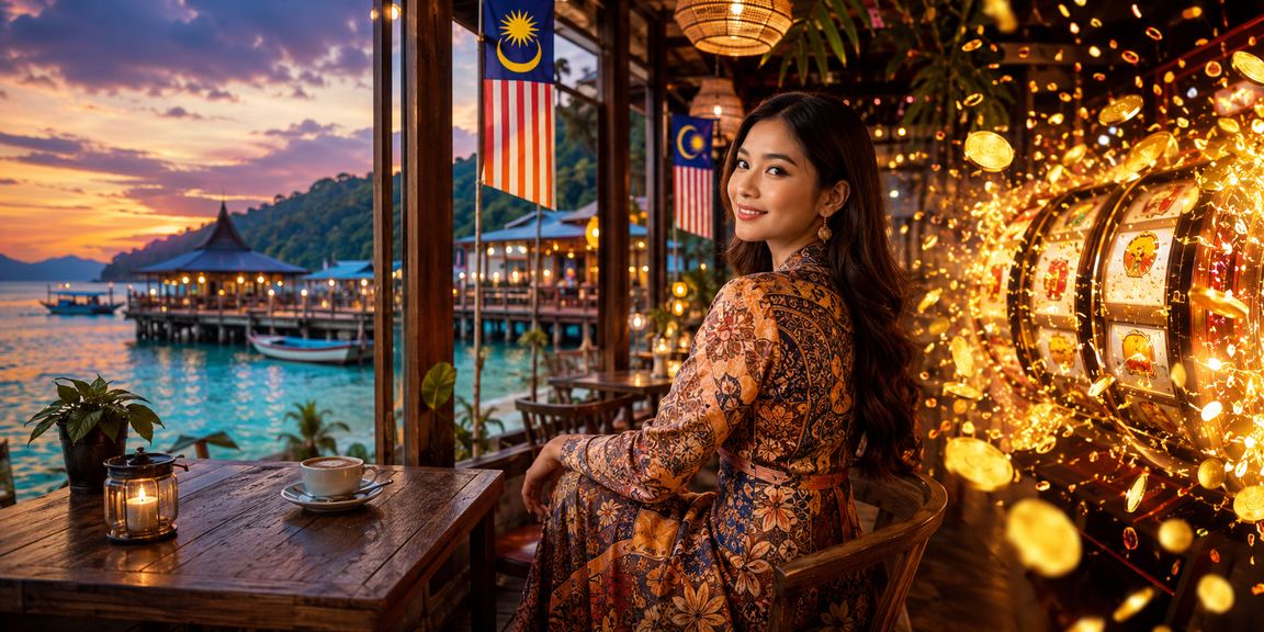 Permainan slot dengan latar batik Terengganu yang meriah